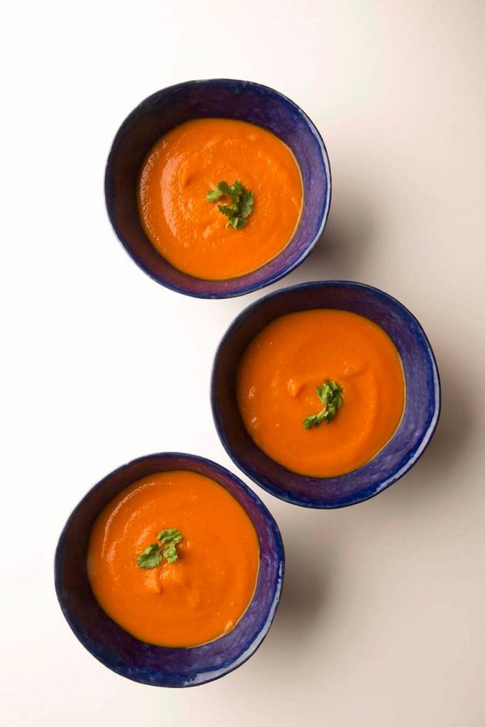 Sweet potato and tomato soup