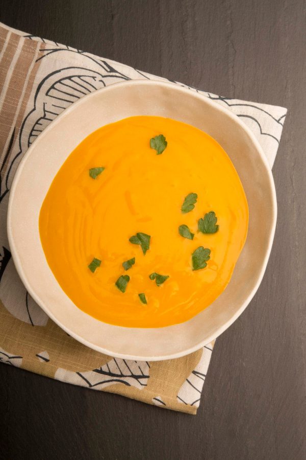 Creamy winter squash soup