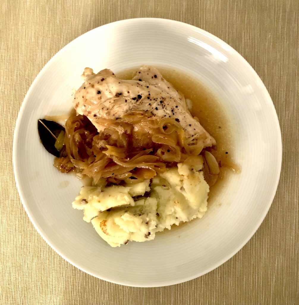 Chicken Braised with lemon and Onions