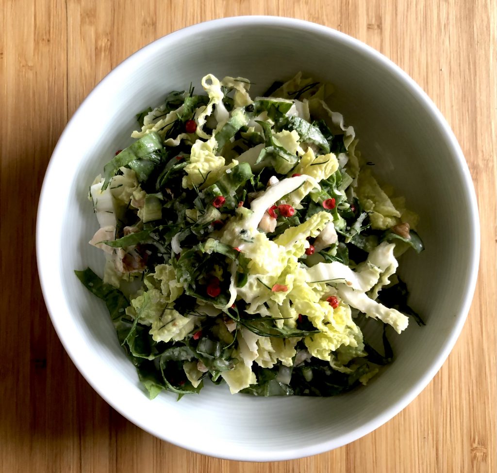 Quick Napa Cabbage Slaw