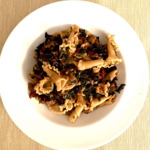 Pasta with Greens and Pine Nuts