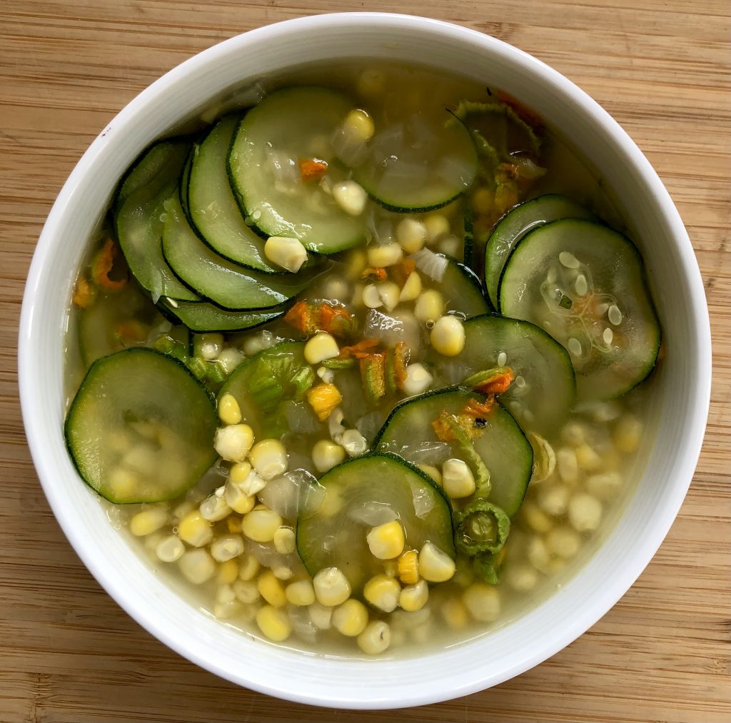 Corn and Pine Nut Stir Fry