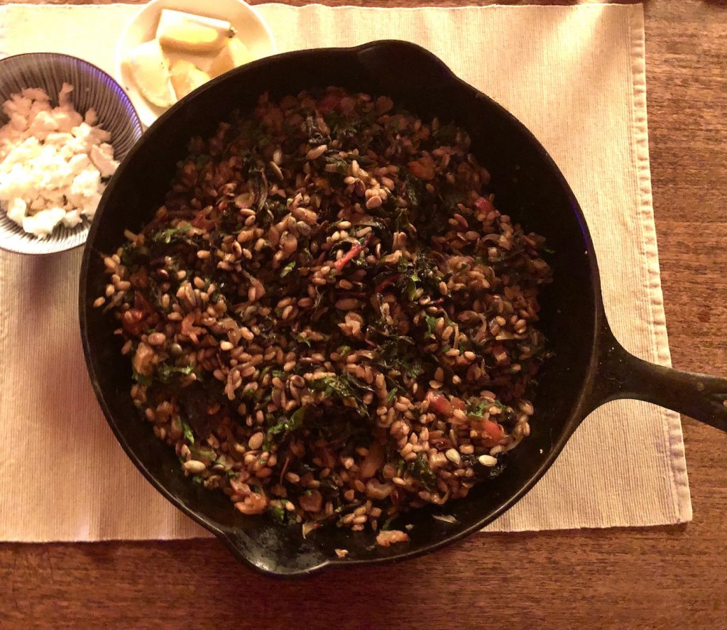 Rainbow-Chard-and-Farro-Sautee-