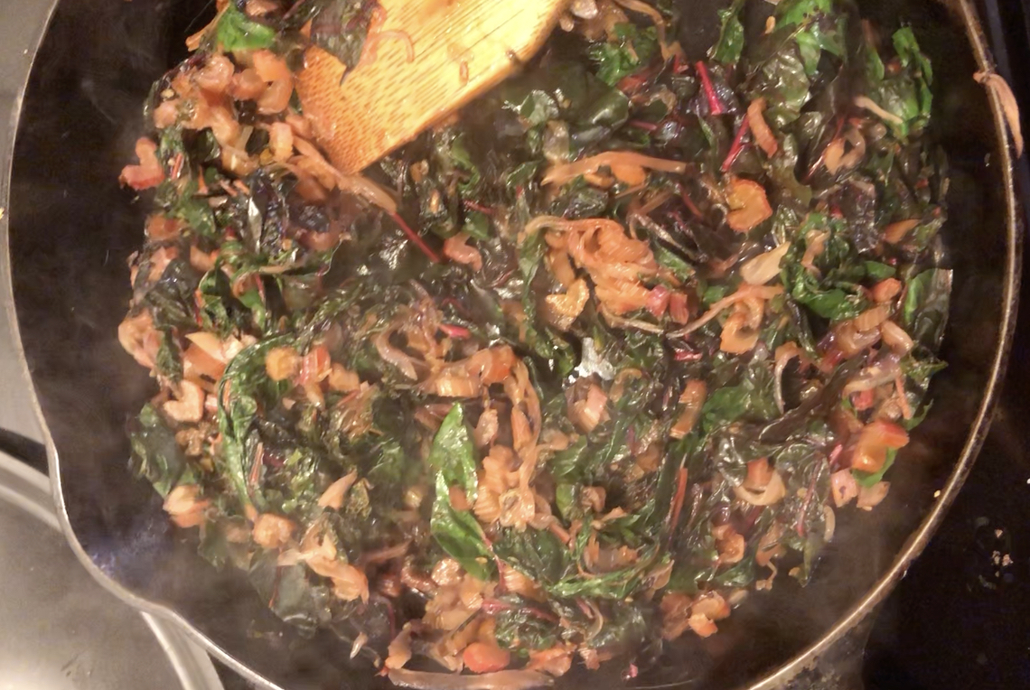 Sauteed Rainbow Chard