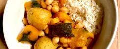 Citrusy Kabocha and Chickpea Stew