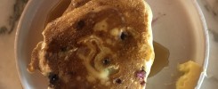Blueberry Sourdough Pancakes