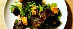 Roasted Winter Squash Salad with Bitter Greens